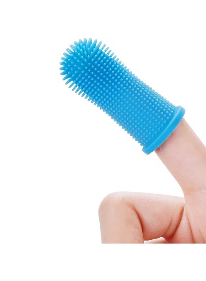 Home Clearance Sale 3PC Super Soft Silicone Pet Finger Toothbrush for Dogs & Cats - Gentle Dental Care with Soft Bristles, Ergonomic Grip, Plaque & Tartar Remover, Safe for Sensitive Gums, Multi-Color  (White, Pink, Blue) - Battery-Free, No Batteries/Electronics, Ideal for Puppy & Kitten Teeth Cleaning, Easytouse Design, Nontoxic Material, Petsafe Construction, Cat Owners, Dog Owners - Image 1